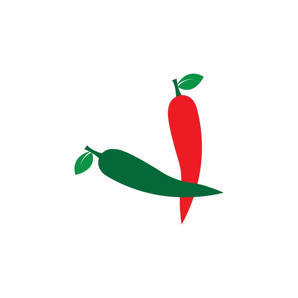 Red hot natural chili icon vector Illustration