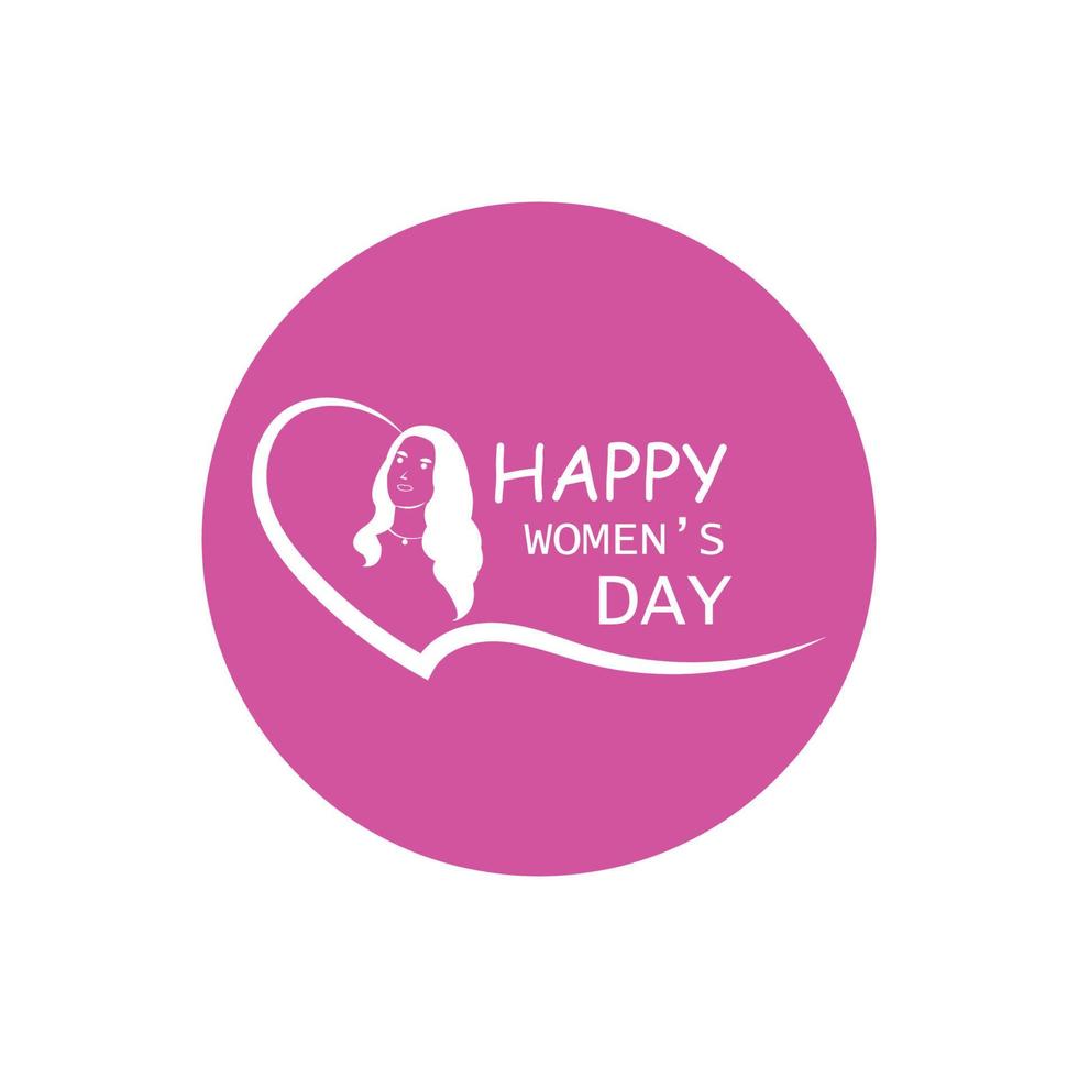 Happy International Women's Day  March 8 Design and greetings vector