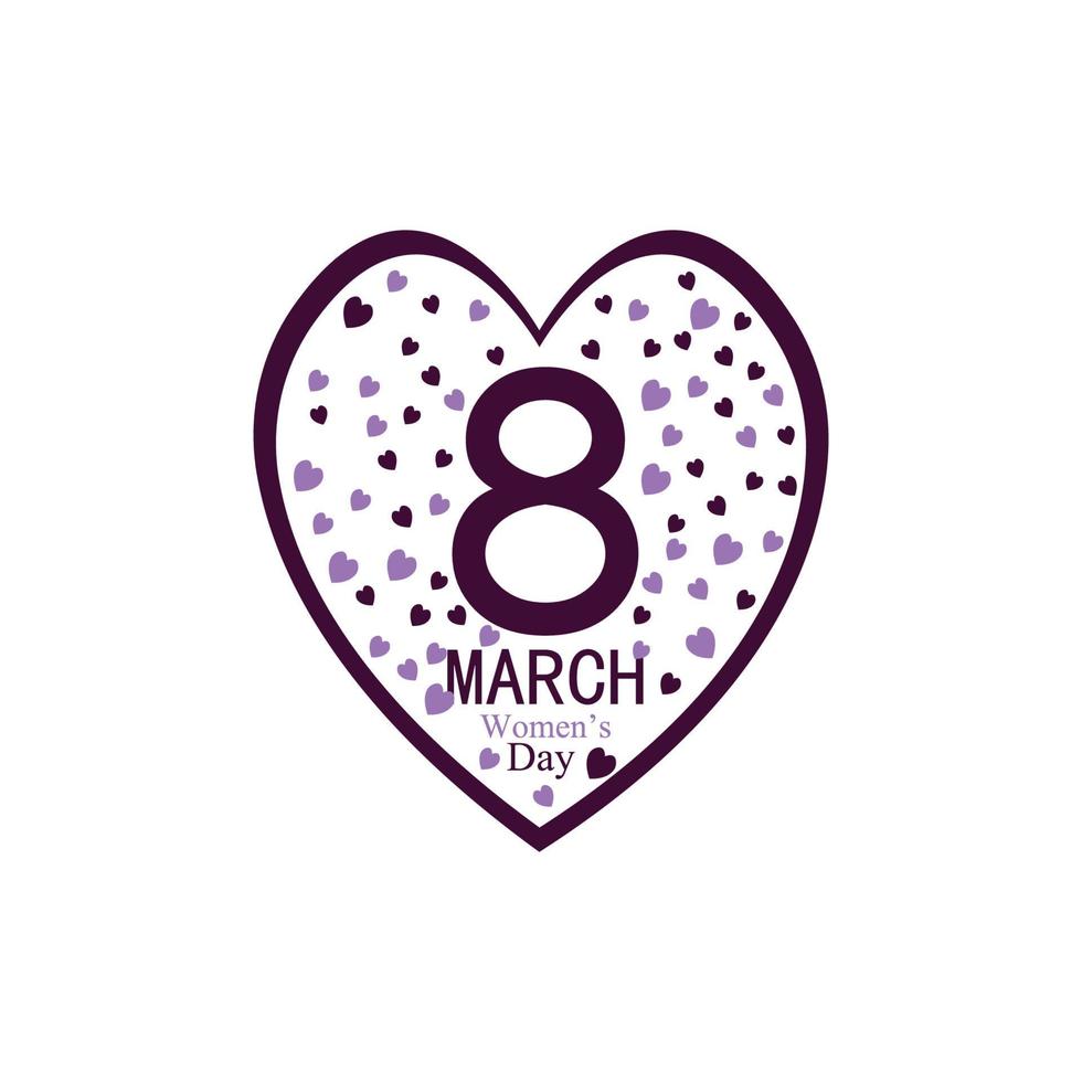 Happy International Women's Day  March 8 Design and greetings vector