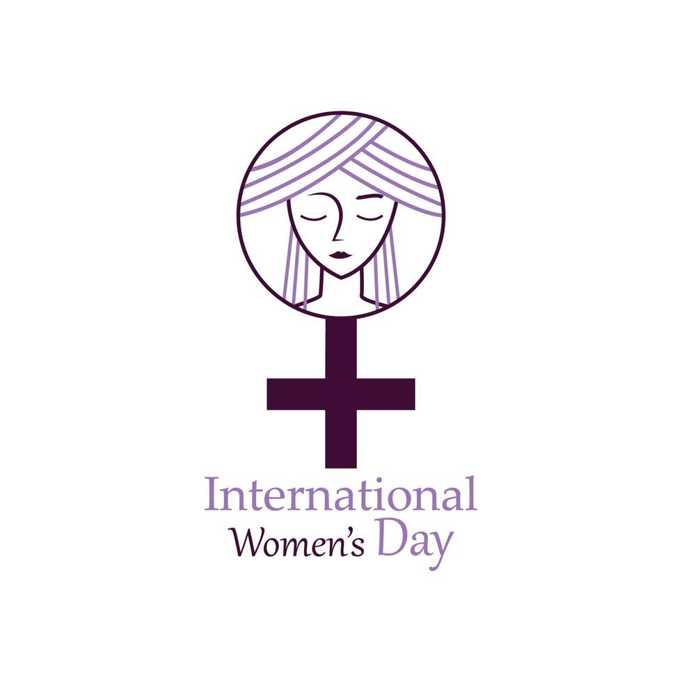 Happy International Women's Day  March 8 Design and greetings vector