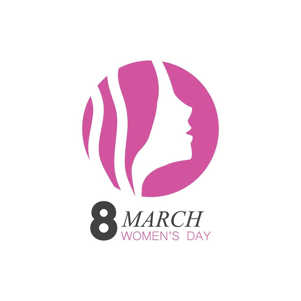 Happy International Women's Day  March 8 Design and greetings vector