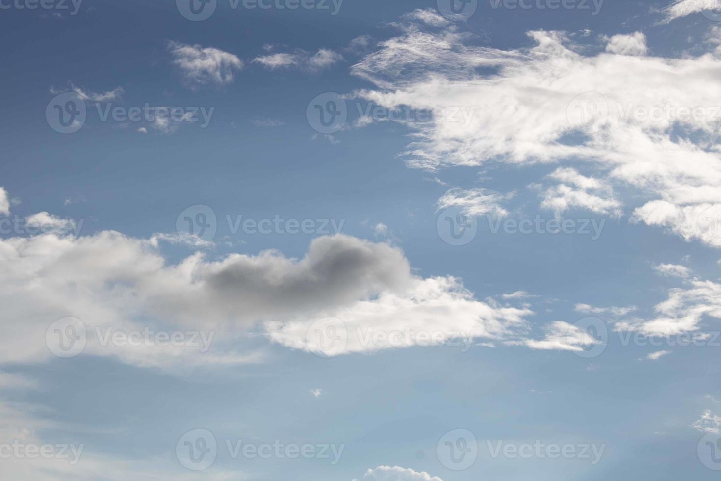 Summer blue sky cloud gradient light white background. Beauty clear cloudy in sunshine calm bright winter air bacground. Gloomy vivid cyan landscape in environment day horizon skyline view spring wind photo