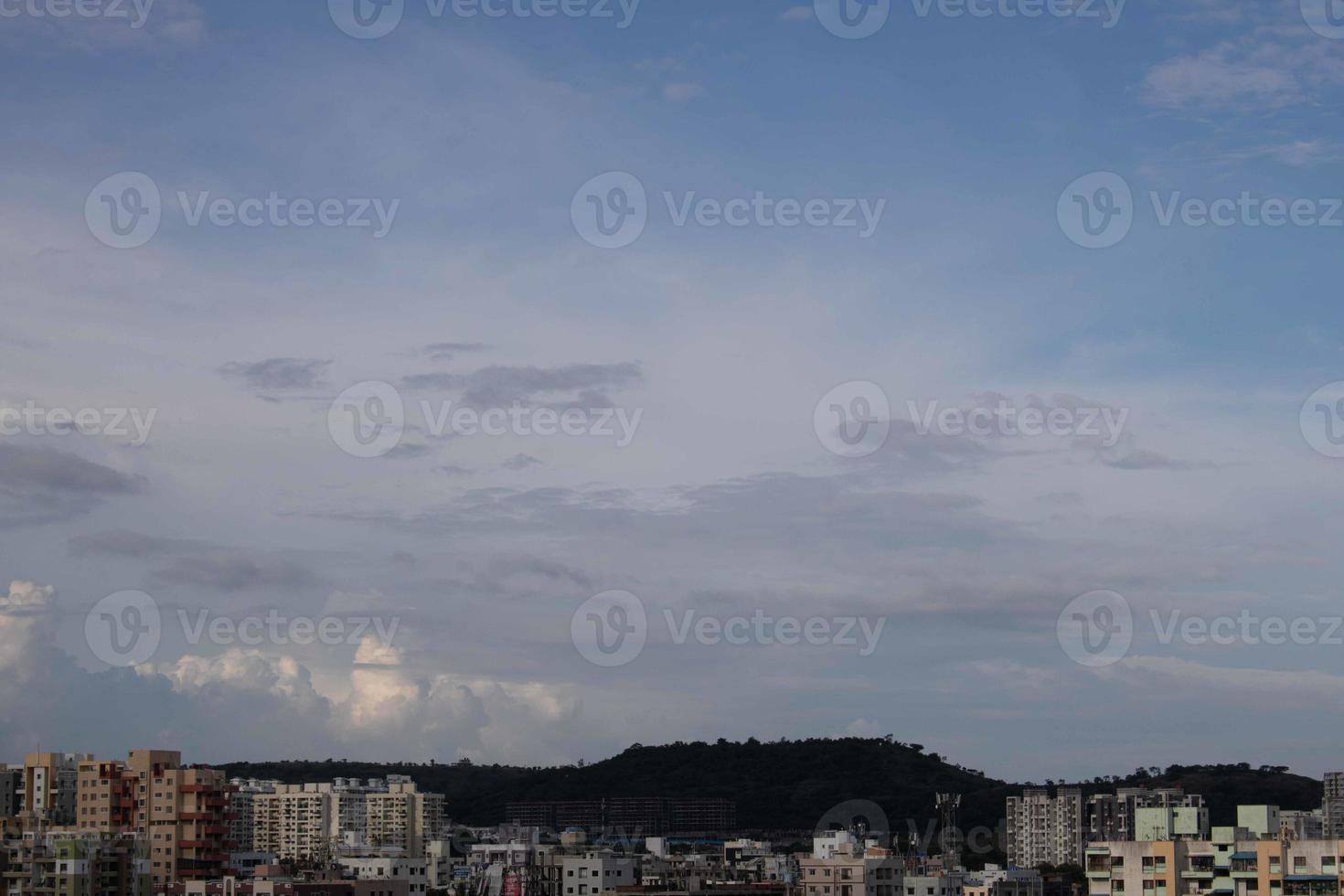 Summer blue sky cloud gradient light white background. Beauty clear cloudy in sunshine calm bright winter air bacground. Gloomy vivid cyan landscape in environment day horizon skyline view spring wind photo