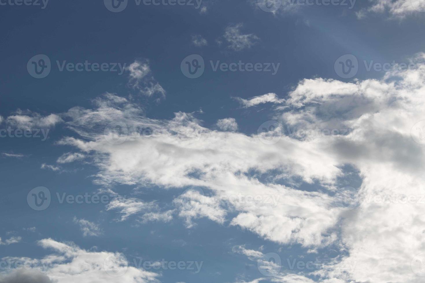 Summer blue sky cloud gradient light white background. Beauty clear cloudy in sunshine calm bright winter air bacground. Gloomy vivid cyan landscape in environment day horizon skyline view spring wind photo