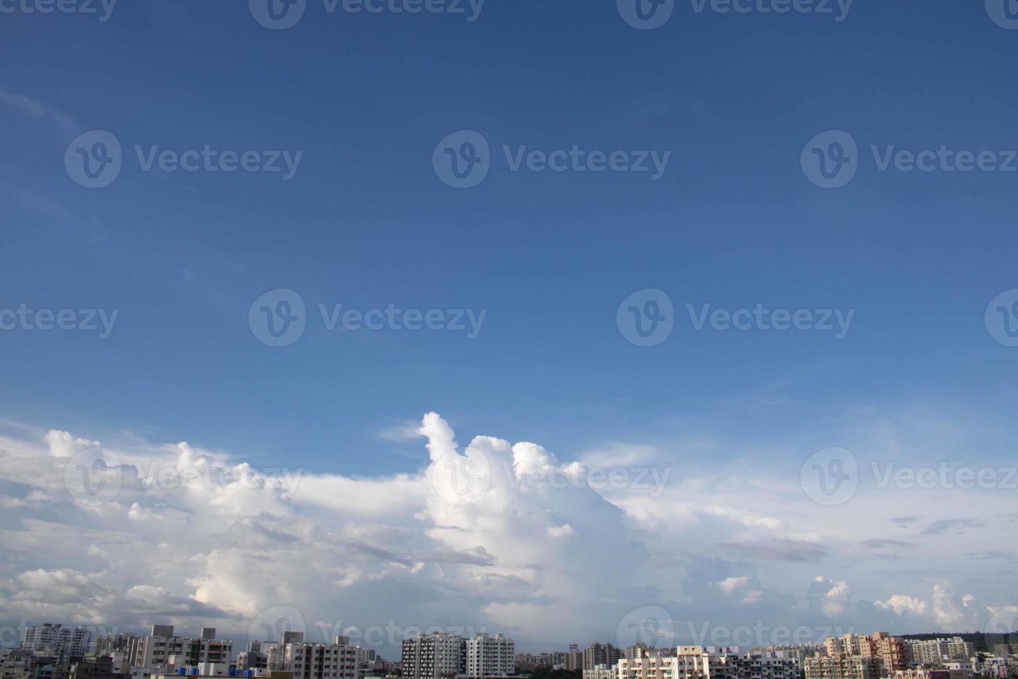 Summer blue sky cloud gradient light white background. Beauty clear cloudy in sunshine calm bright winter air bacground. Gloomy vivid cyan landscape in environment day horizon skyline view spring wind photo