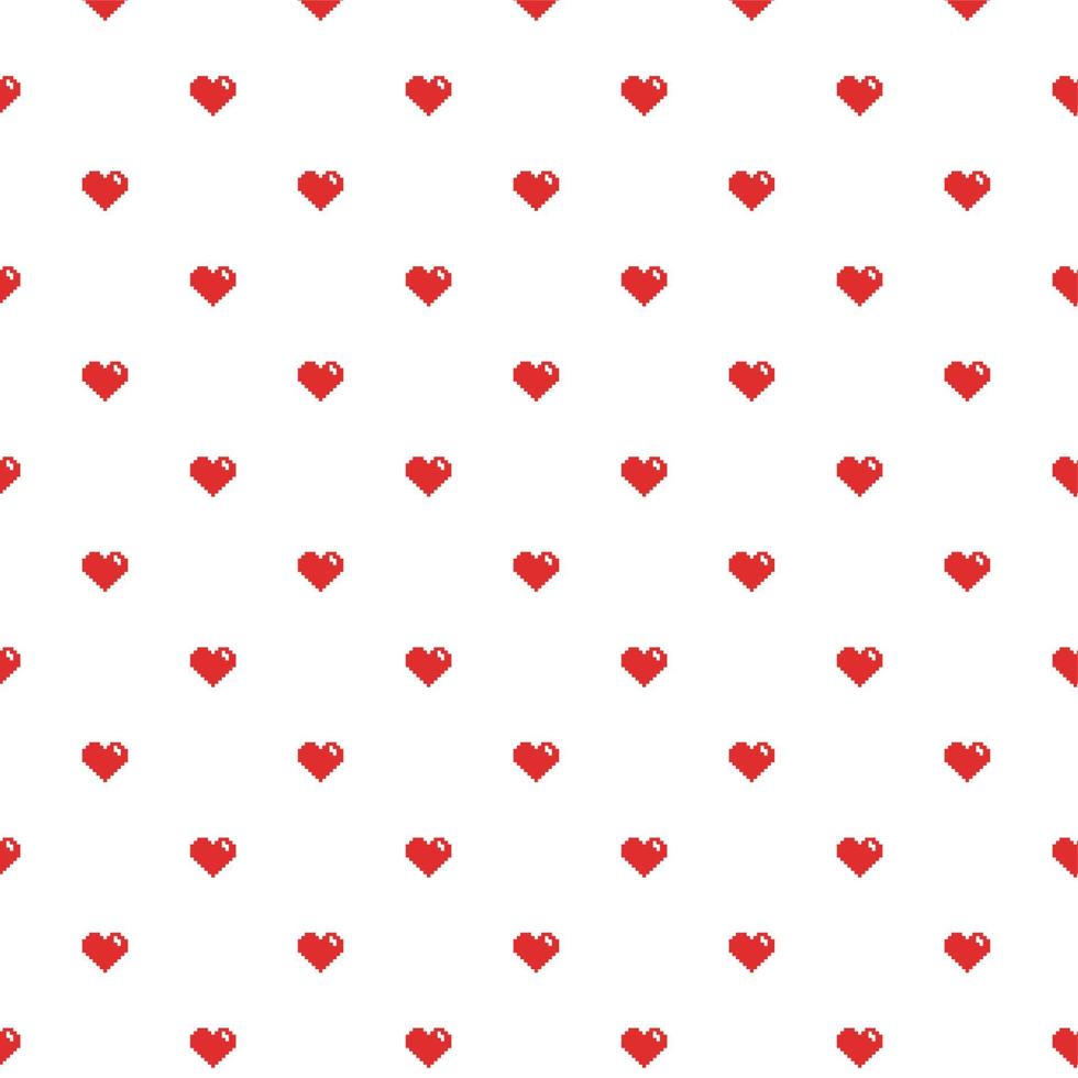 Vector seamless pattern of hearts. Bright pixel background. Love. Valentine  s Day. Print can be used for wedding invitations, covers, postcards,  wallpaper 5962713 Vector Art at Vecteezy