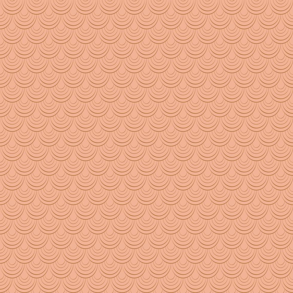 Fish skin texture. Monochrome brown seamless pattern. Reptile, dragon skin texture. Geometric background for fabric, swimwear or wallpaper. vector