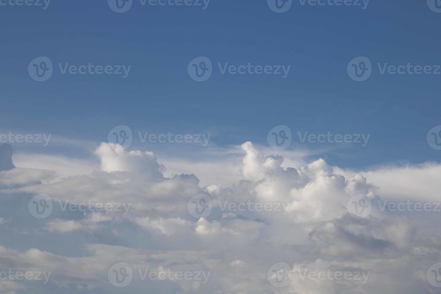 Summer blue sky cloud gradient light white background. Beauty clear cloudy in sunshine calm bright winter air bacground. Gloomy vivid cyan landscape in environment day horizon skyline view spring wind photo