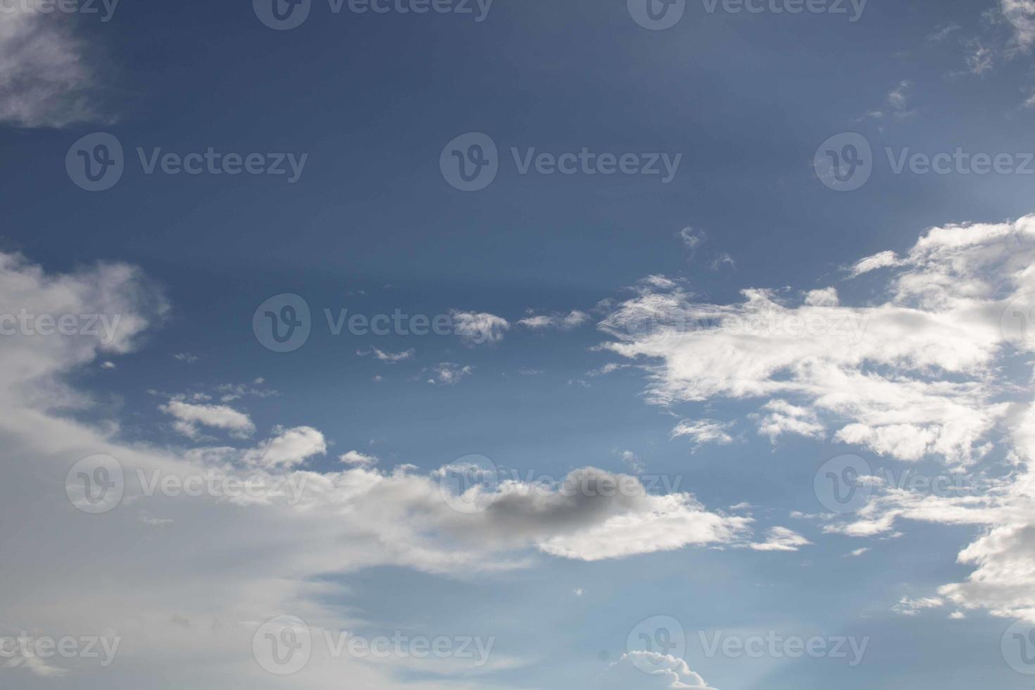 Summer blue sky cloud gradient light white background. Beauty clear cloudy in sunshine calm bright winter air bacground. Gloomy vivid cyan landscape in environment day horizon skyline view spring wind photo