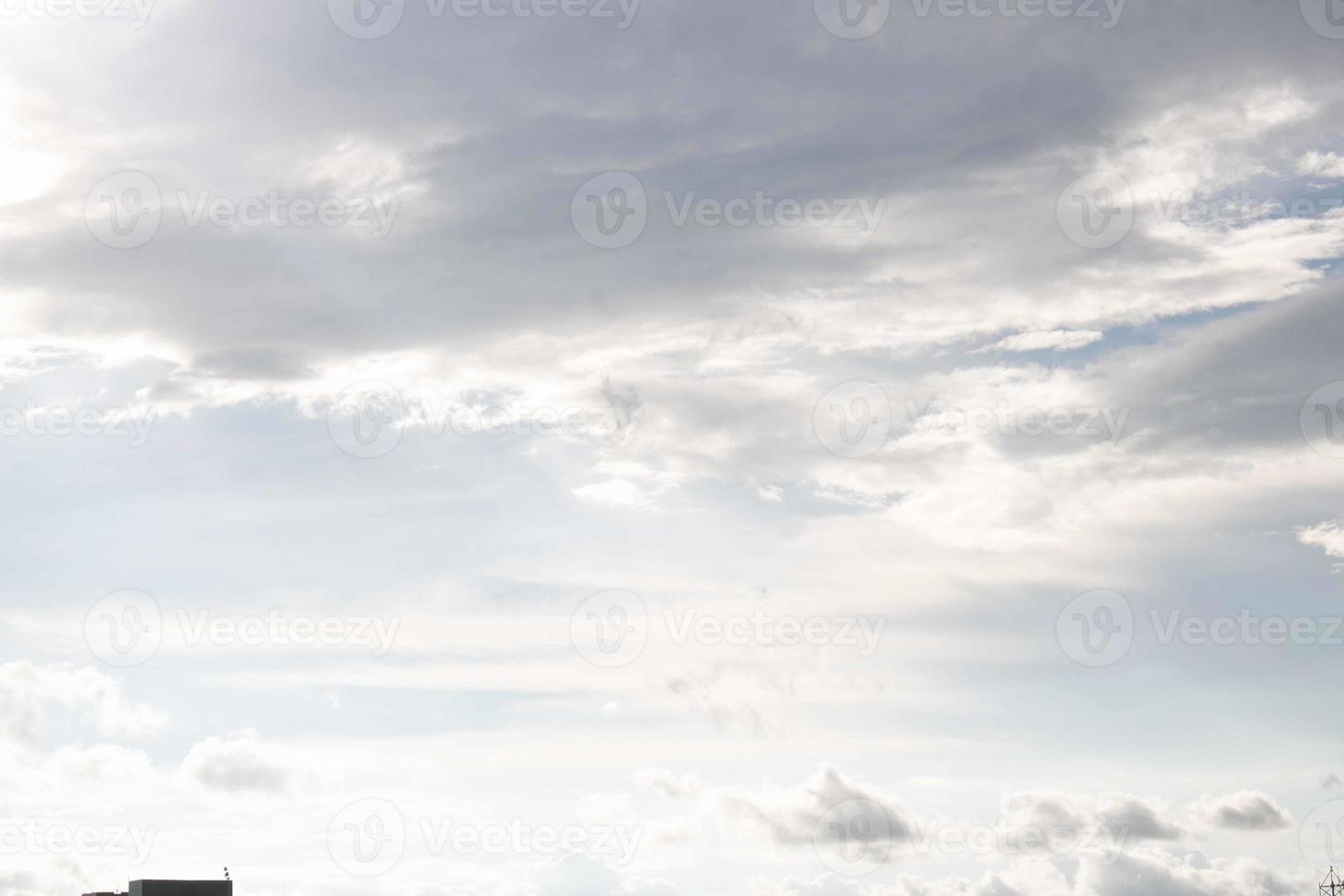 Summer blue sky cloud gradient light white background. Beauty clear cloudy in sunshine calm bright winter air bacground. Gloomy vivid cyan landscape in environment day horizon skyline view spring wind photo