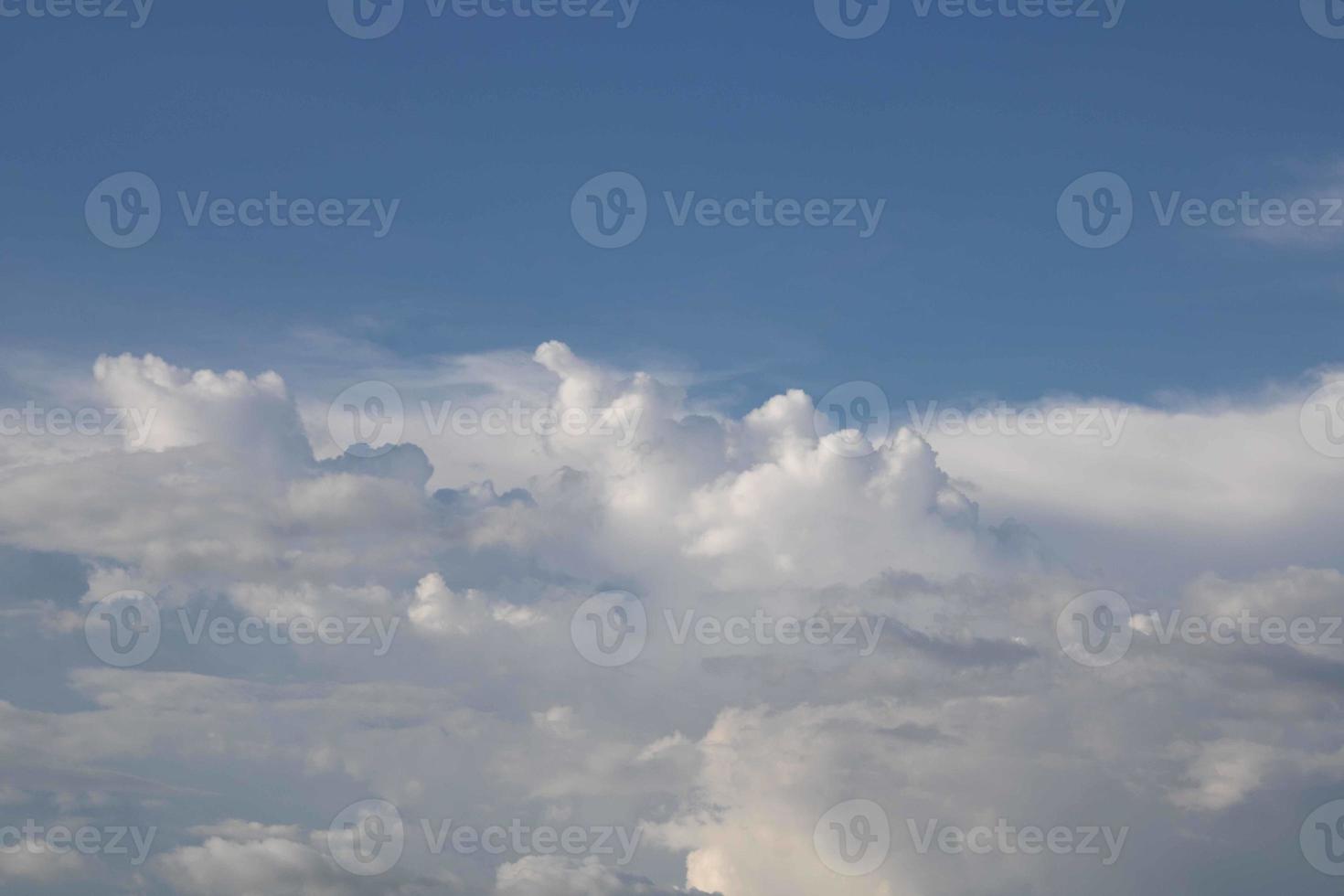 Summer blue sky cloud gradient light white background. Beauty clear cloudy in sunshine calm bright winter air bacground. Gloomy vivid cyan landscape in environment day horizon skyline view spring wind photo