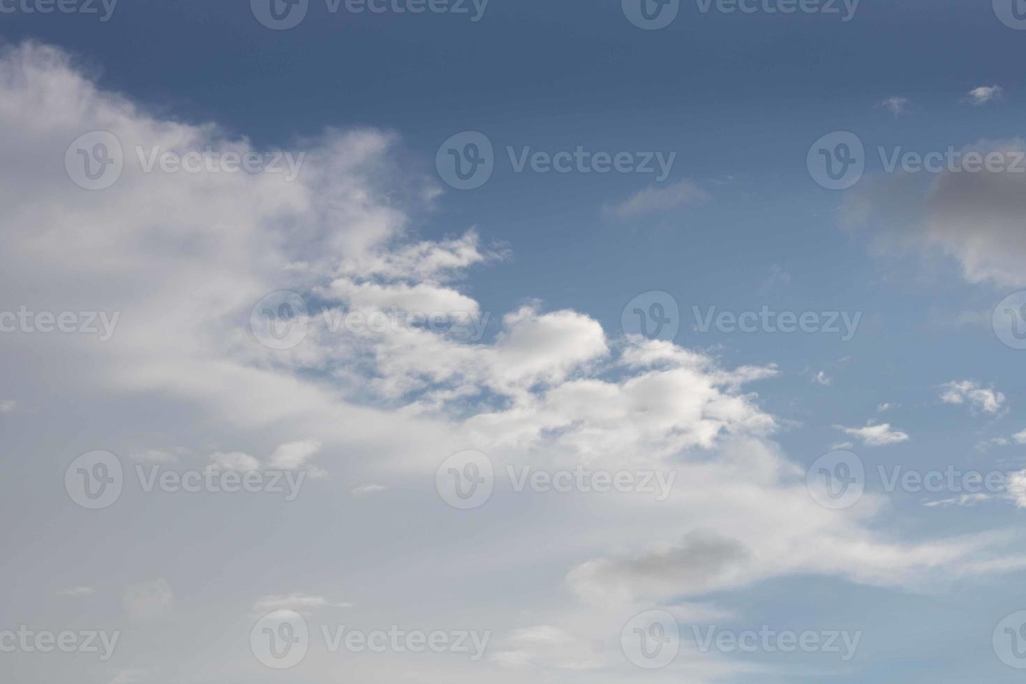 Summer blue sky cloud gradient light white background. Beauty clear cloudy in sunshine calm bright winter air bacground. Gloomy vivid cyan landscape in environment day horizon skyline view spring wind photo