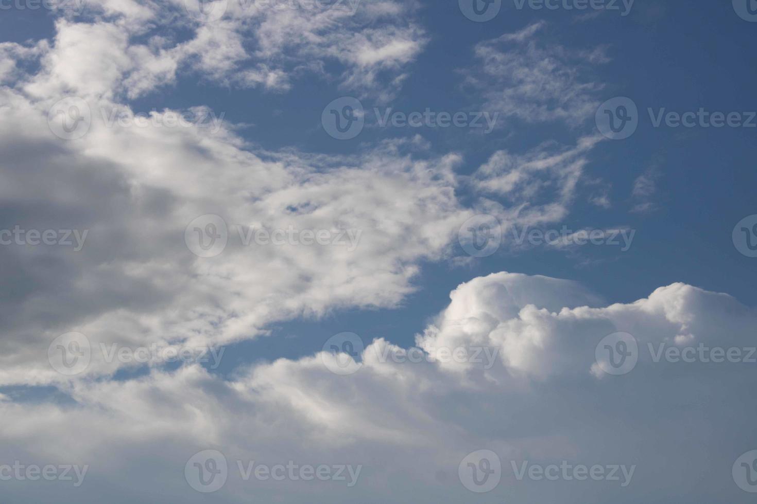 Summer blue sky cloud gradient light white background. Beauty clear cloudy in sunshine calm bright winter air bacground. Gloomy vivid cyan landscape in environment day horizon skyline view spring wind photo