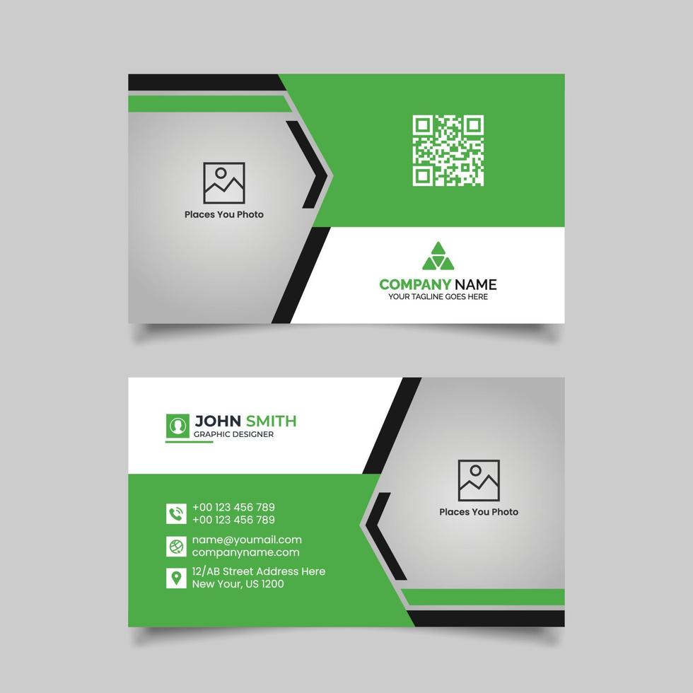 Abstract Modern Business Card Template Design vector