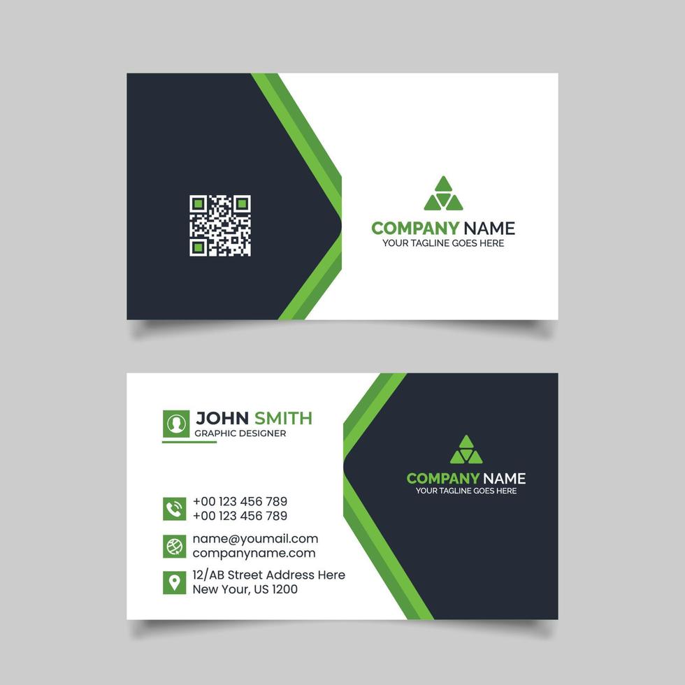 Creative business card template design vector