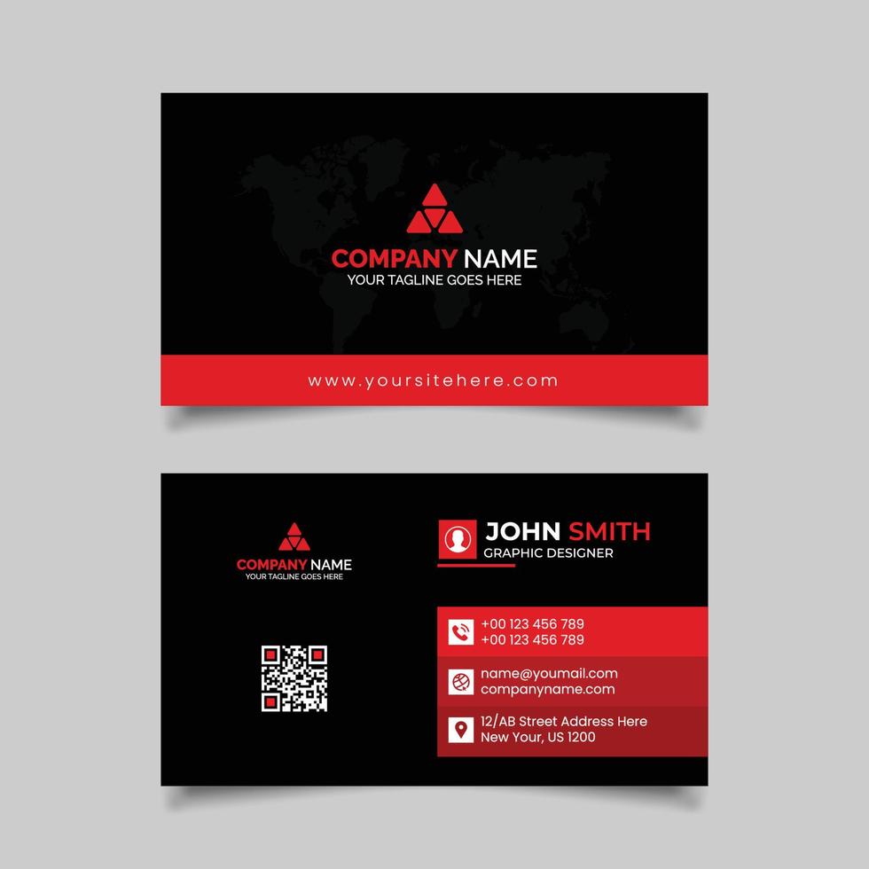 Probational Business card design template vector