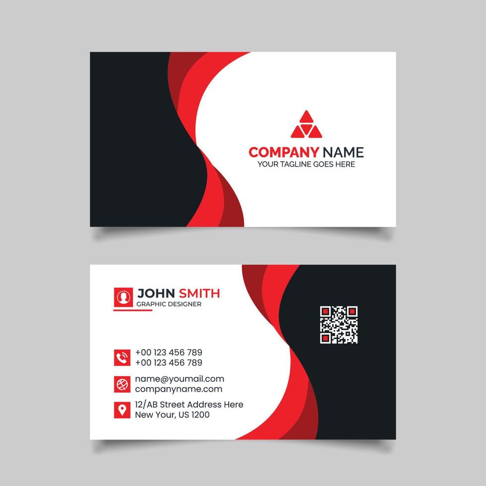 Probational Business card design template vector