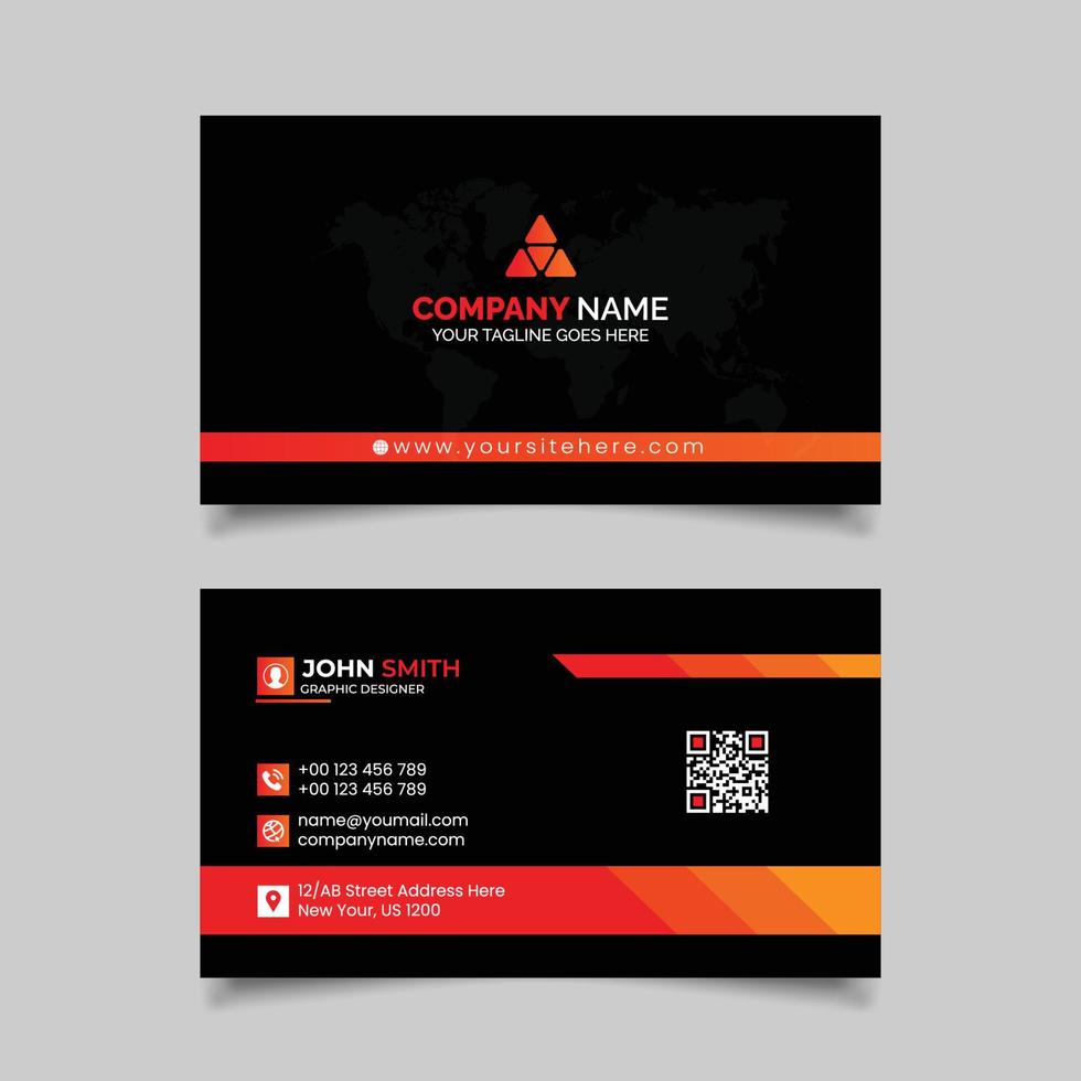 Probational Business card design template vector