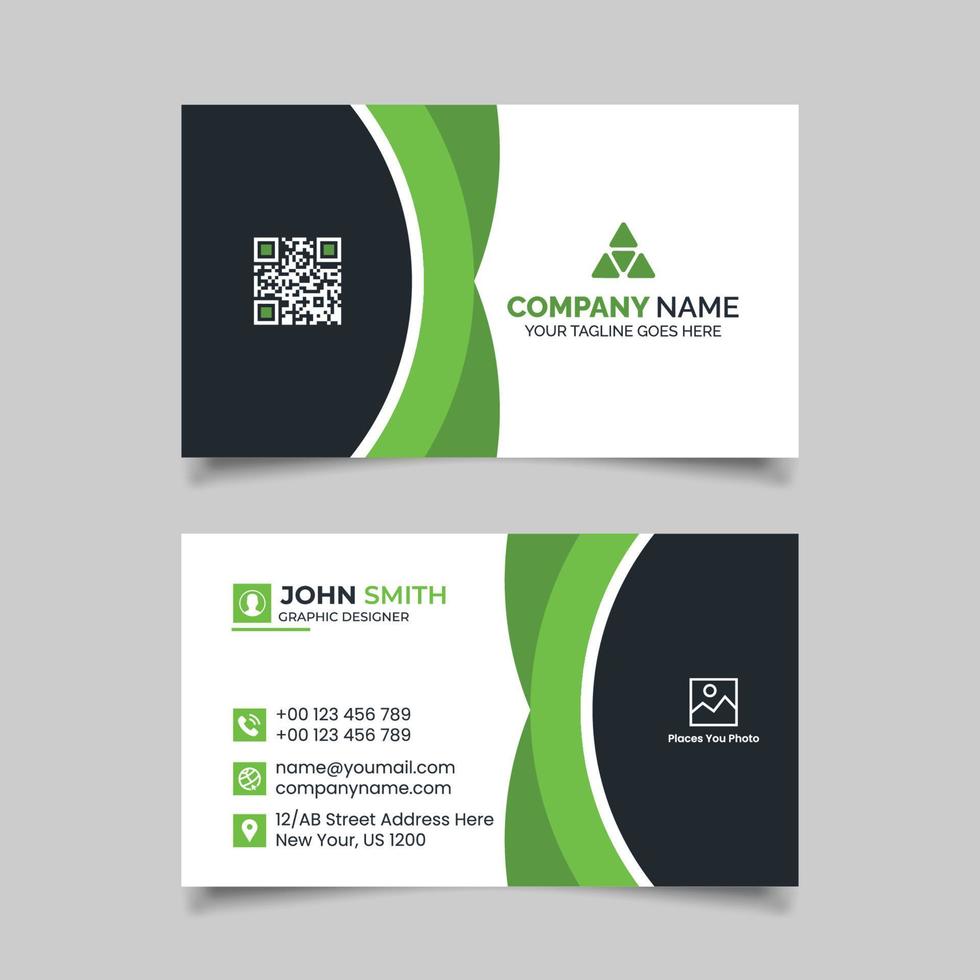 Modern business card design template vector