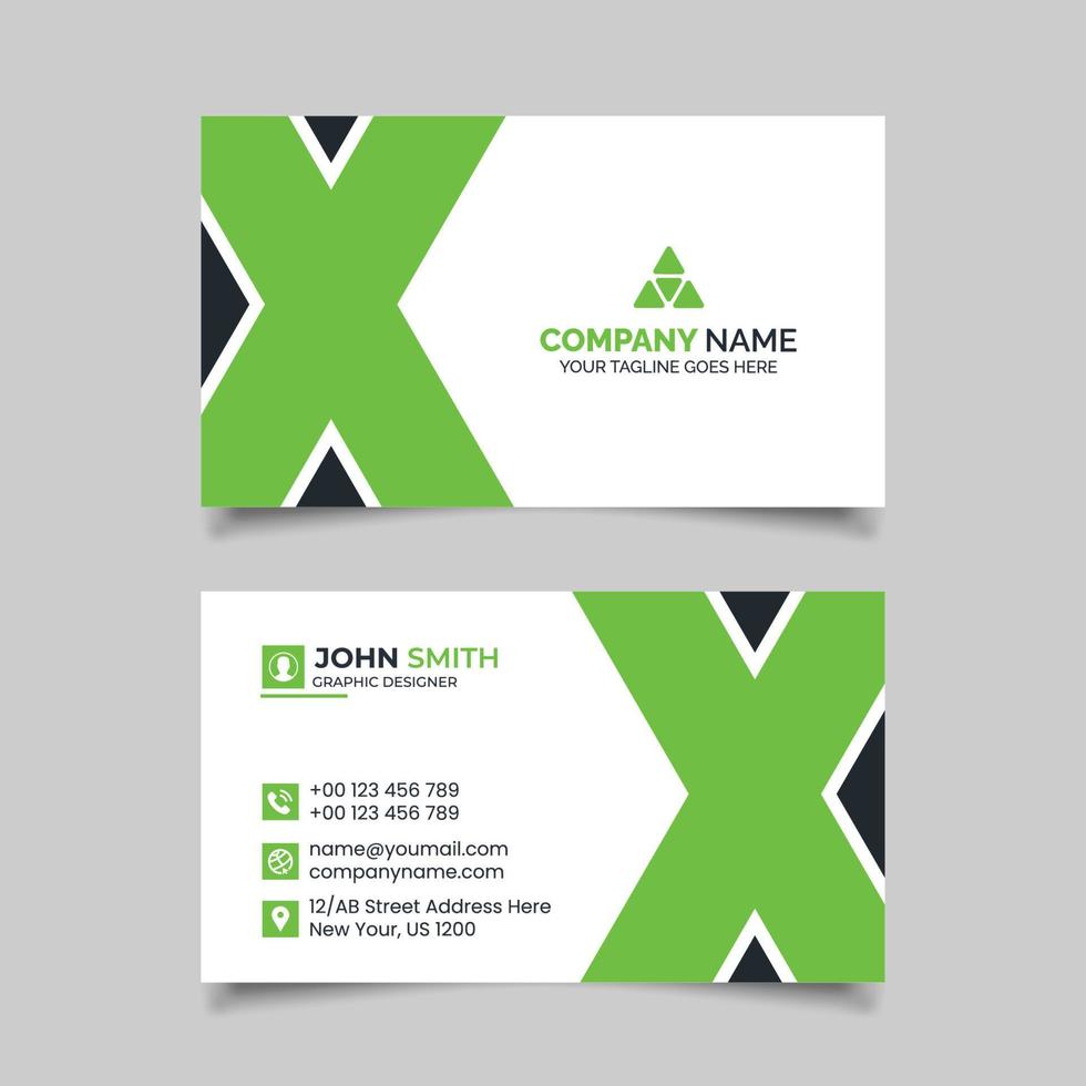 Modern business card design template vector