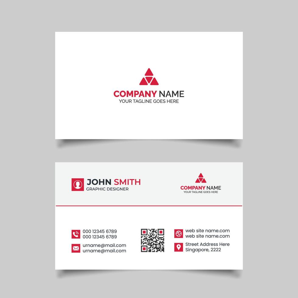 Abstract Business card vector