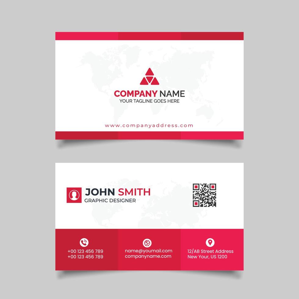 Abstract Business card vector