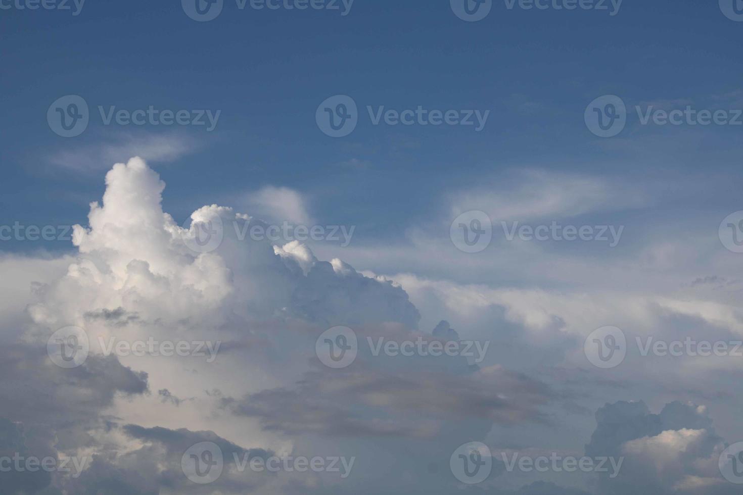 Summer blue sky cloud gradient light white background. Beauty clear cloudy in sunshine calm bright winter air bacground. Gloomy vivid cyan landscape in environment day horizon skyline view spring wind photo