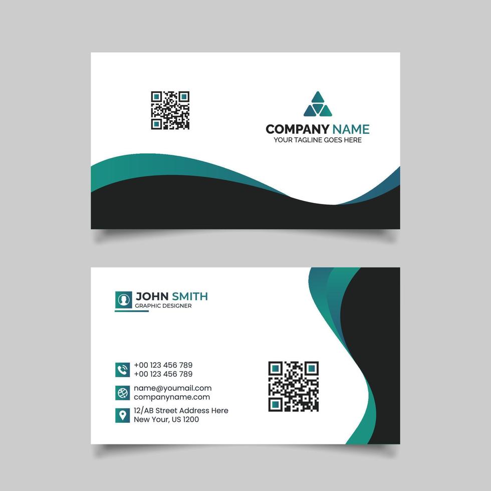 Abstract Modern Business Card Template Design vector