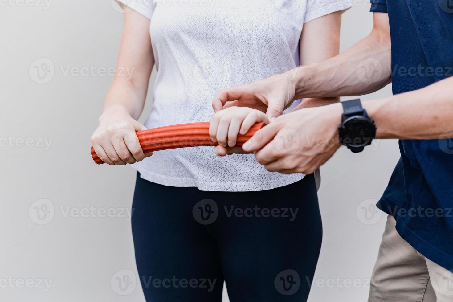 Biokineticist Working With Patient photo