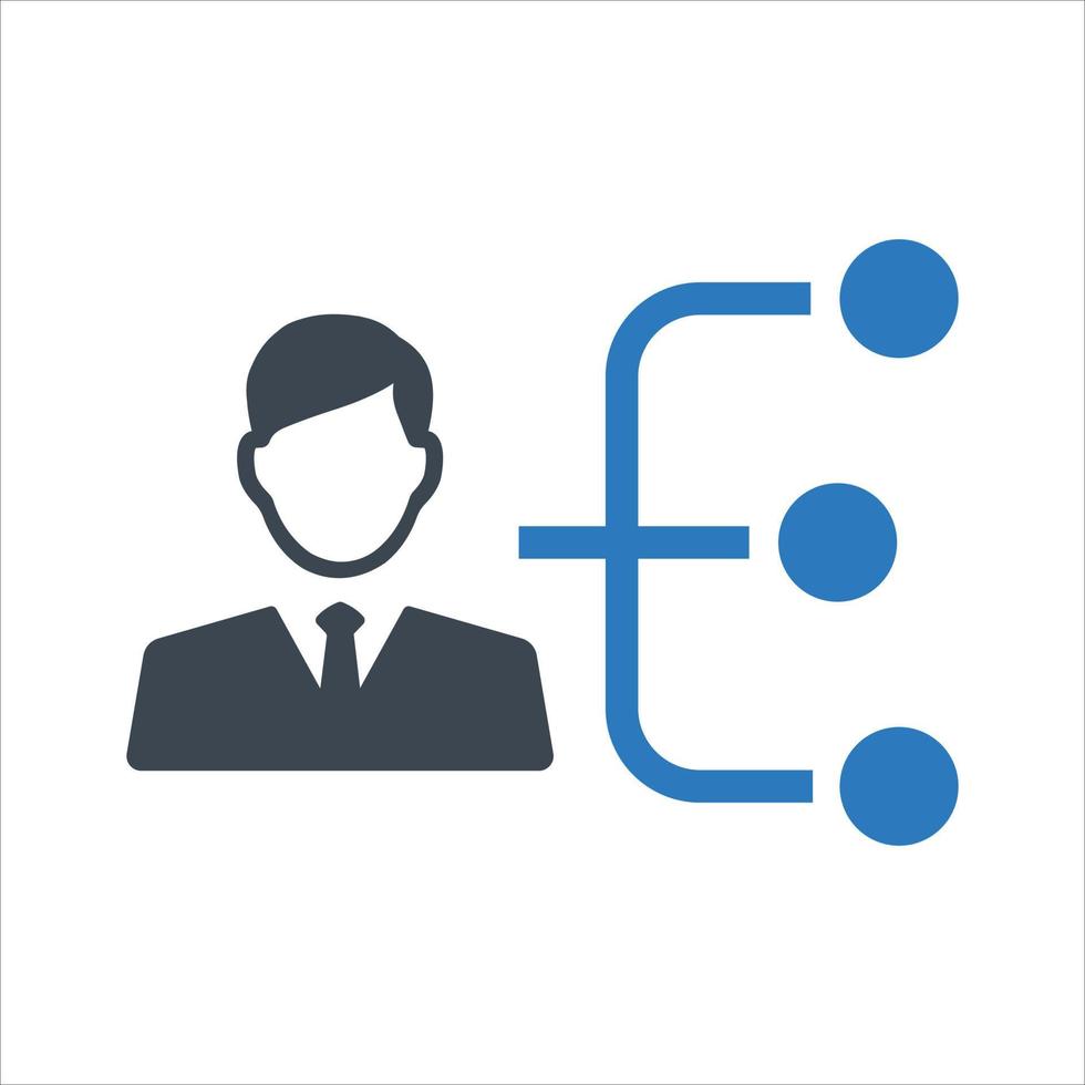 Hierarchy Icon on white background vector
