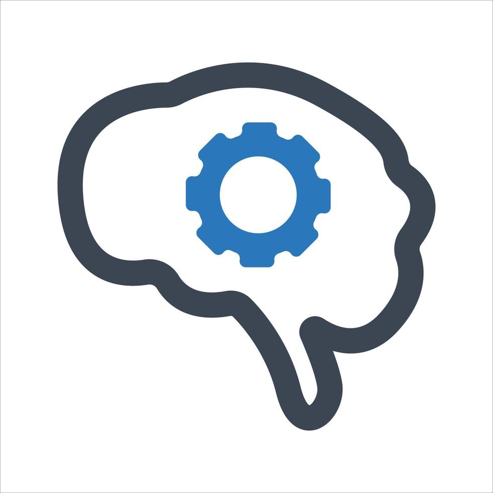 Intellectual thinking, brainstorming, creativity icon vector