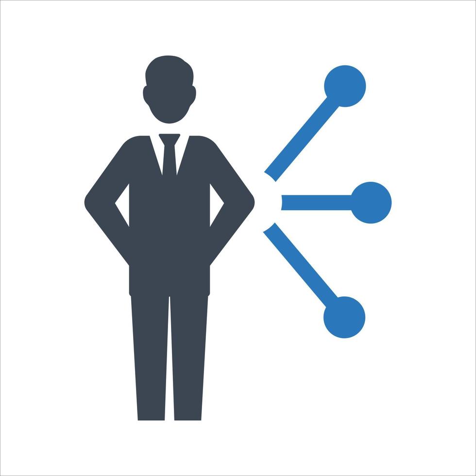 Employee hierarchy, business network, Business hierarchy, employee management icon vector