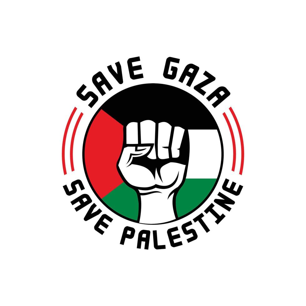 guardar el logotipo de palestina, vector libre de gaza