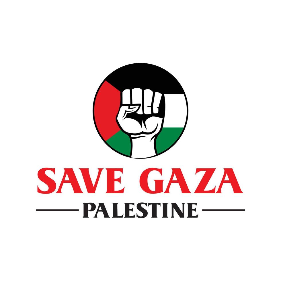 guardar el logotipo de palestina, vector libre de gaza