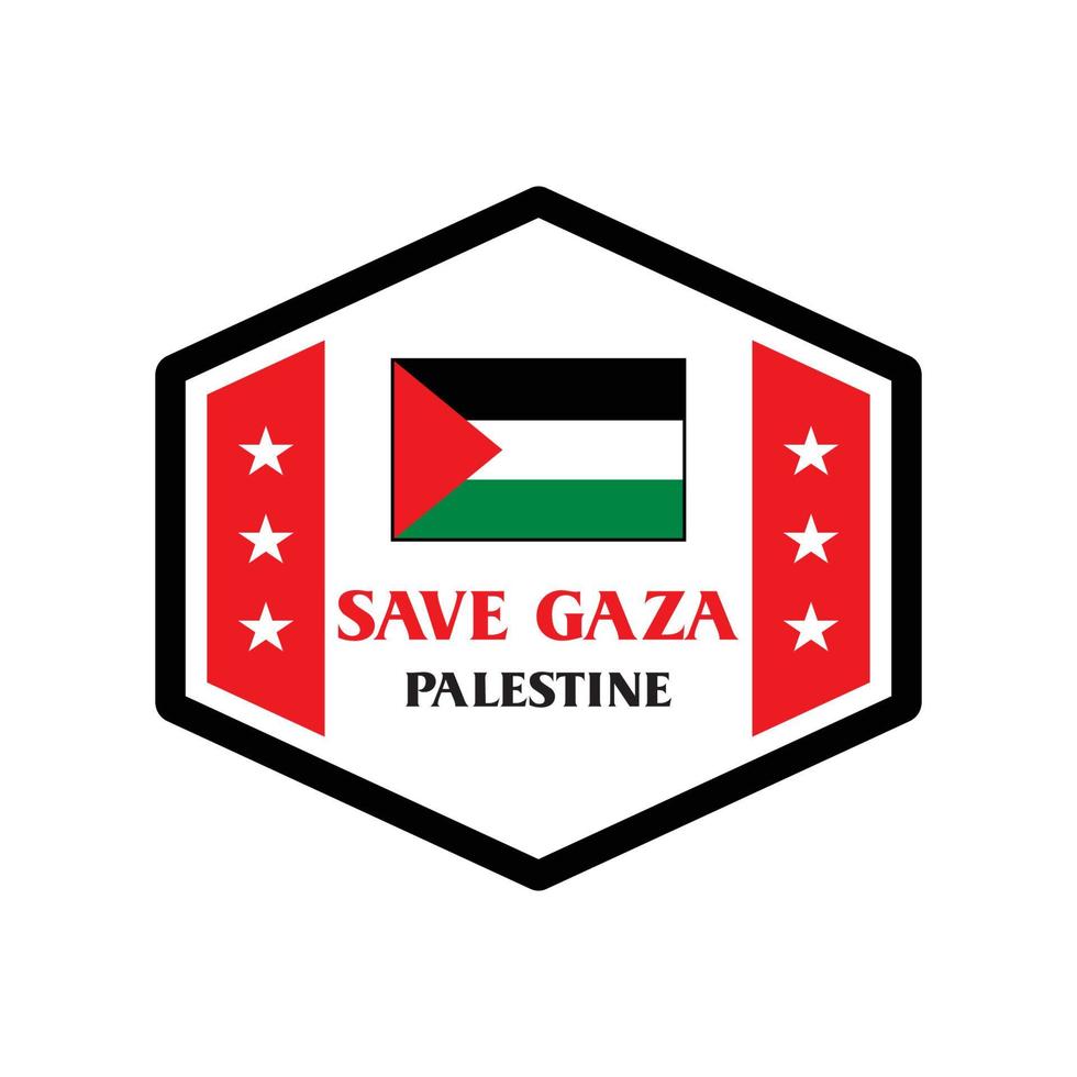 guardar el logotipo de palestina, vector libre de gaza