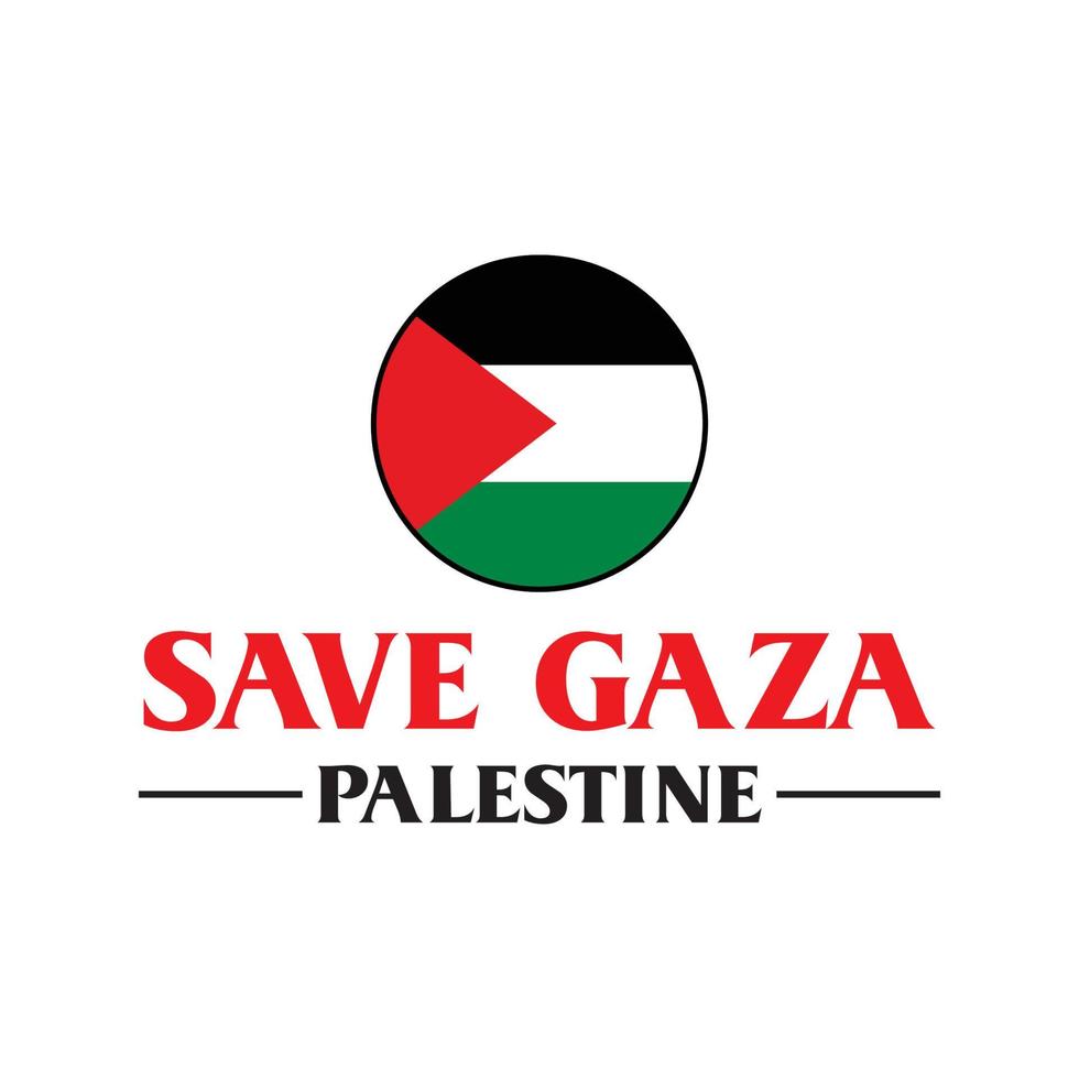 guardar el logotipo de palestina, vector libre de gaza