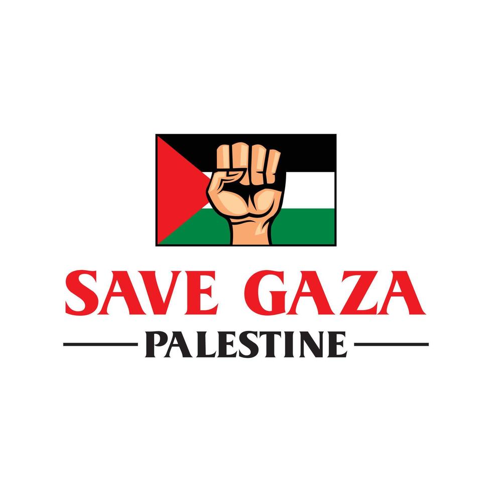 guardar el logotipo de palestina, vector libre de gaza