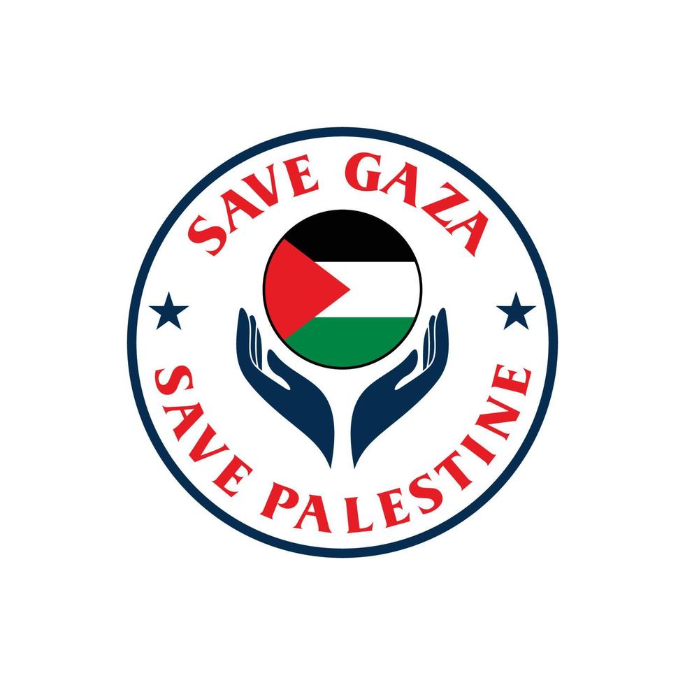 guardar el logotipo de palestina, vector libre de gaza