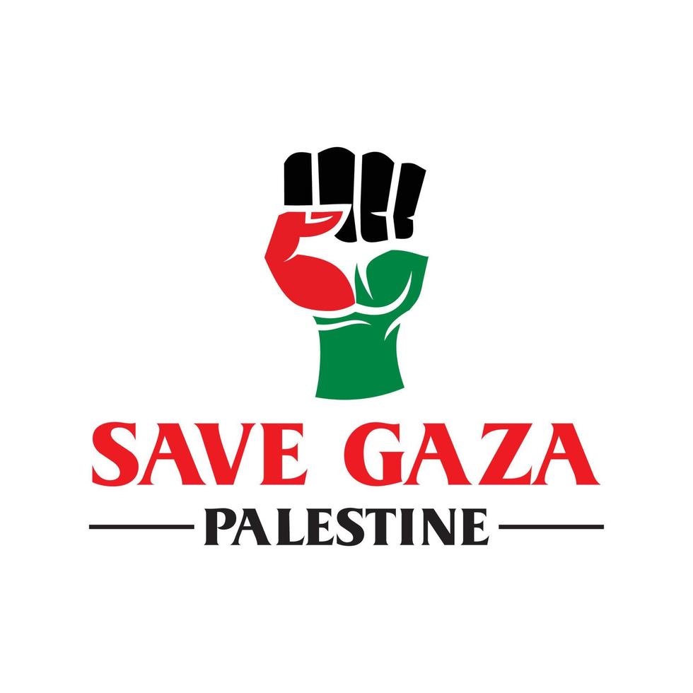 guardar el logotipo de palestina, vector libre de gaza