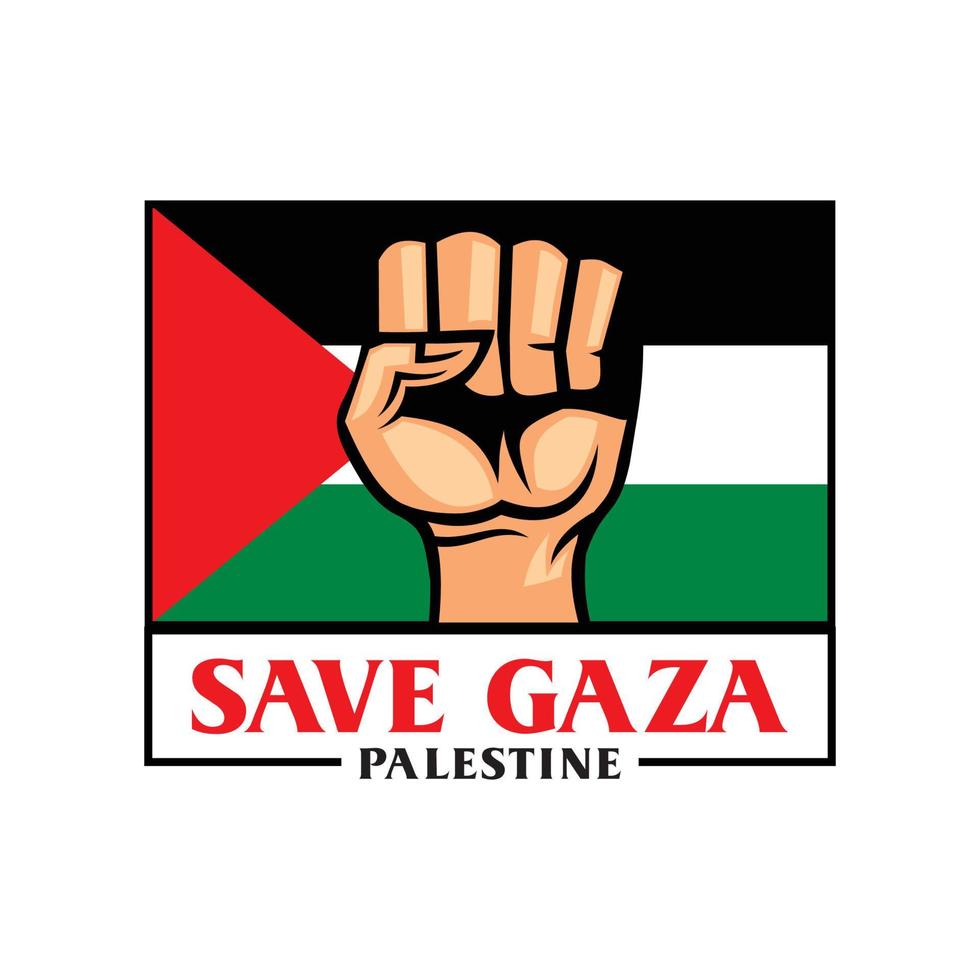 guardar el logotipo de palestina, vector libre de gaza