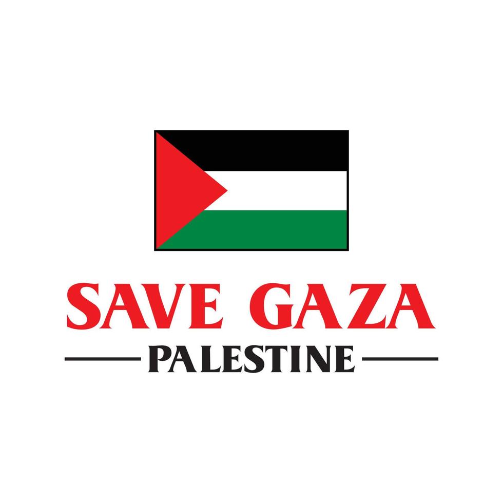 guardar el logotipo de palestina, vector libre de gaza