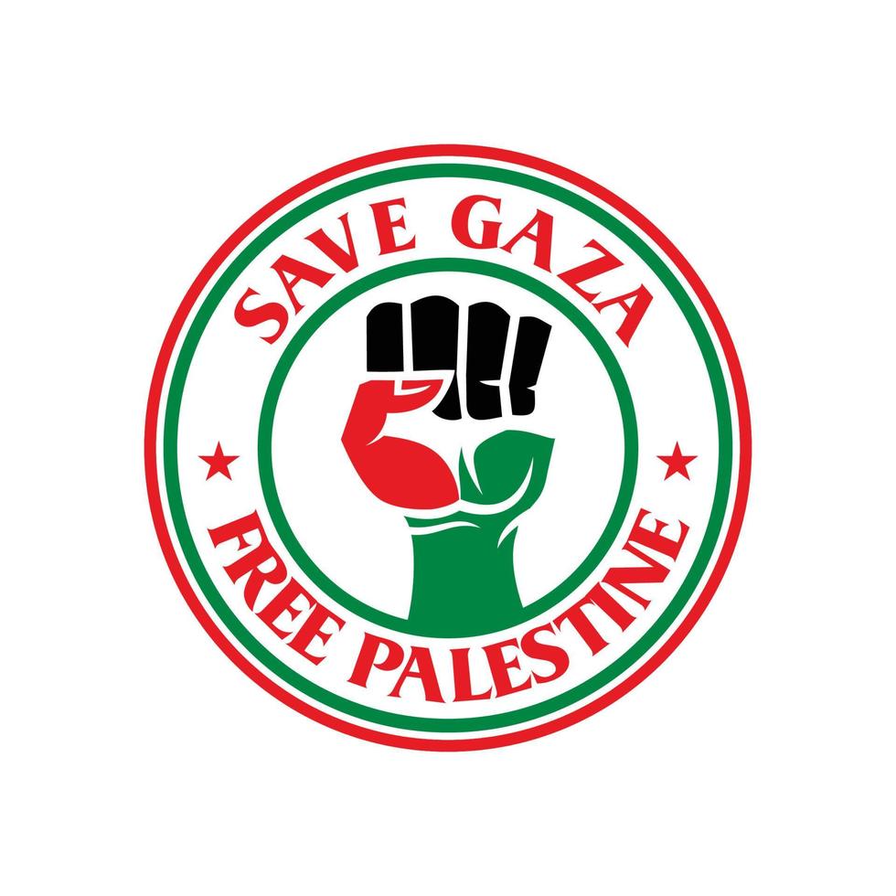 guardar el logotipo de palestina, vector libre de gaza