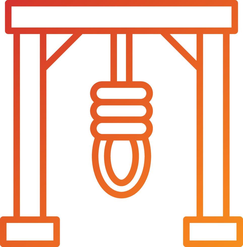 Gibbet Icon Style vector