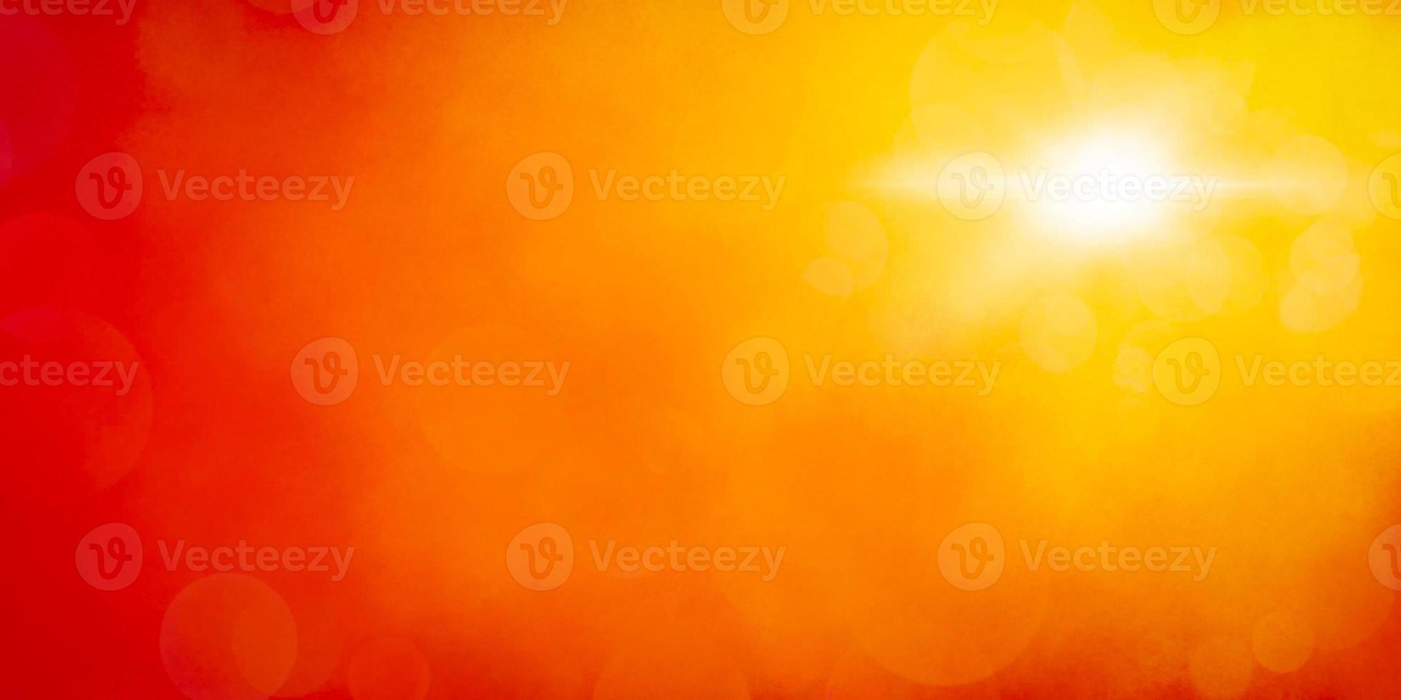abstract orange backgroundand summer background with light bokeh photo