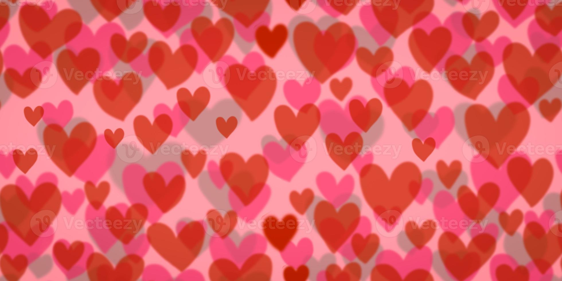 seamless pattern with hearts photo