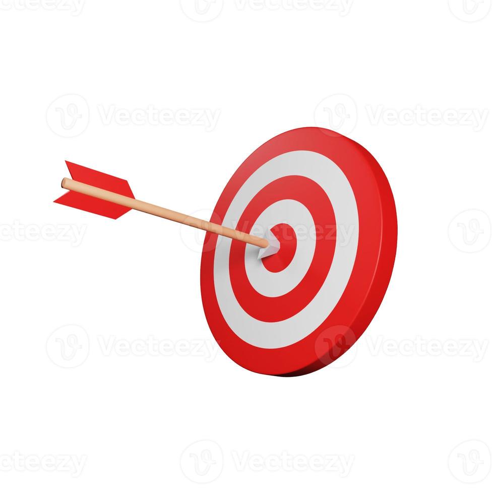3d render target and arrow photo