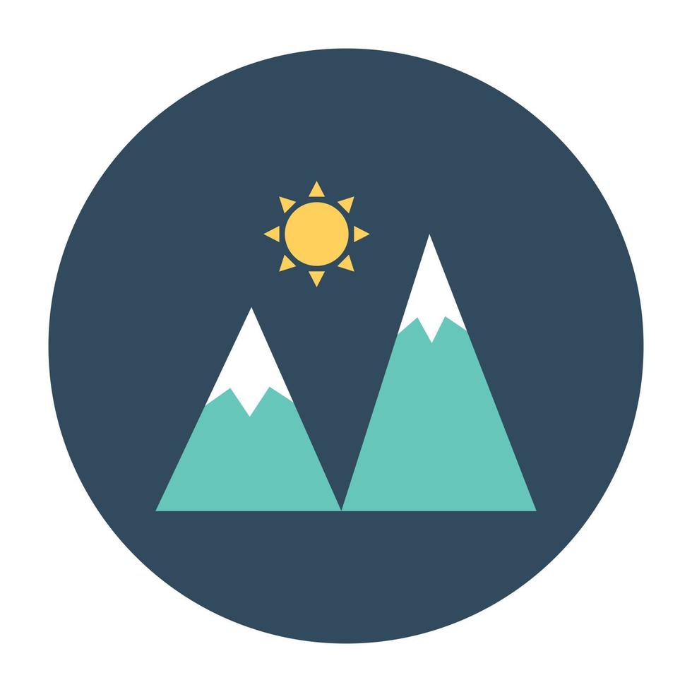 Trendy Mountains Concepts vector