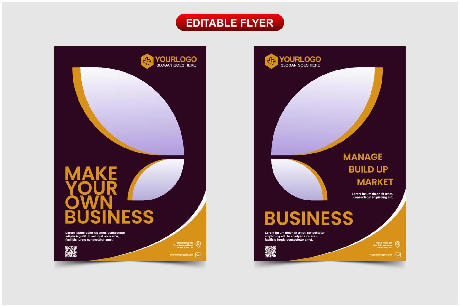 books cover business template for company with a4 sizes vector