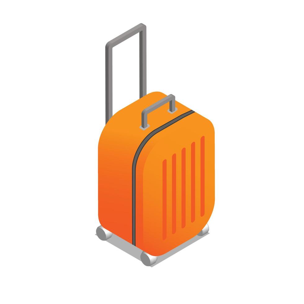 Suitcase isometric icon vector illustration