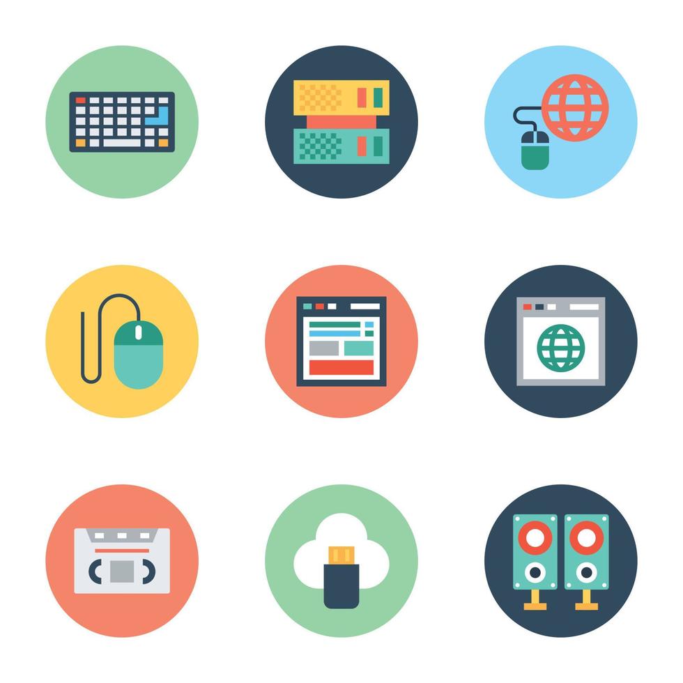 Trendy Webpage Concepts vector